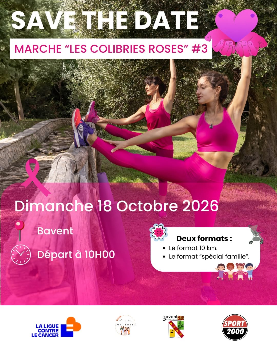 Marche Les Colibries Roses #3 - Bavent - 18 octobre 2026